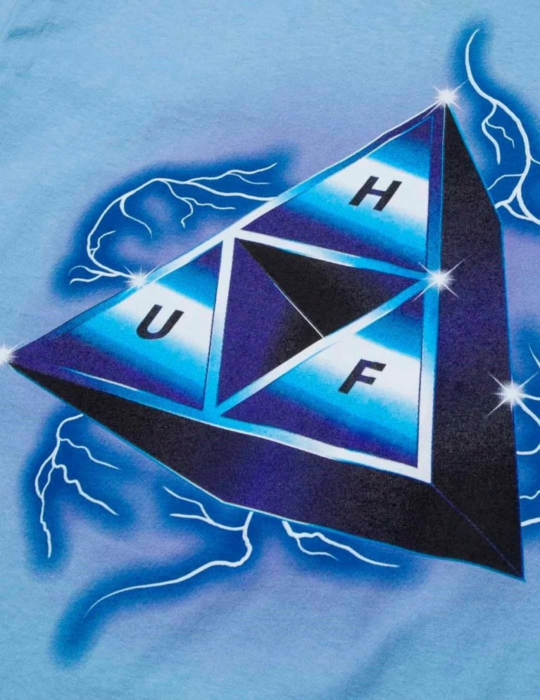 HUF storm tt tee light blue